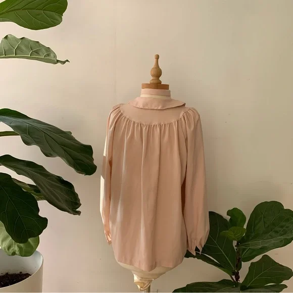 60’s True Vintage pale pink poet blouse - Picture 7 of 9